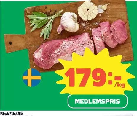 Färsk fläskfilé