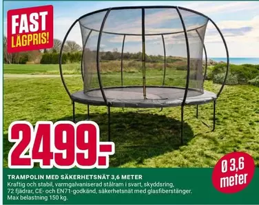 TRAMPOLIN MED SÄKERHETS NÄT