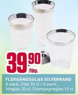 Flergångsglas Silverrand