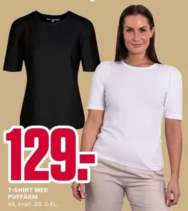 T-SHIRT MED PUFFÄRM