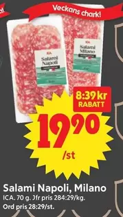 Salami Napoli, Milano