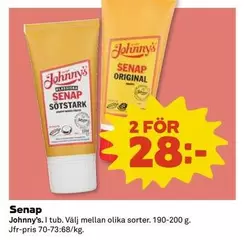 Johnny's - Senap Sötsark