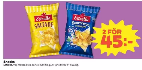 Estrella - Saltade, Sourcream & Onion