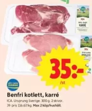 Benfri kotlett, karré