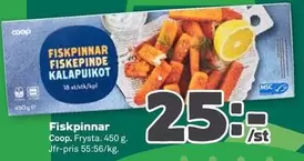 Coop - Fiskpinnar Fiskepinde Kalapuiot