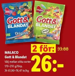 Malaco - Gott & Blandat