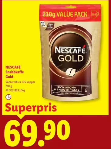 Nescafe - Snabbkaffe Gold