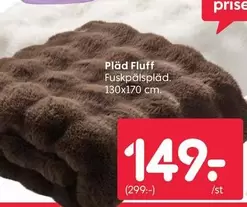 Pläd Fluff Fuskpälspåpläd