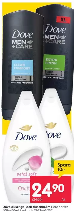Dove - Duschgel och duschkräm