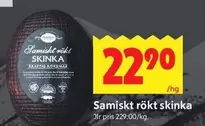 Samiskt rökt skinka