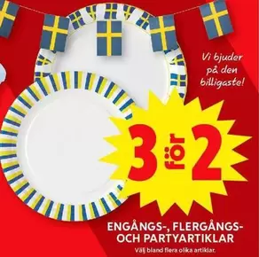 Engångs-, flergångs- och partyartiklar