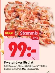 Polar - Frysta räkor lösvikt