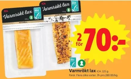 Varmrökt lax