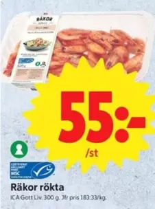 Räkor rökta