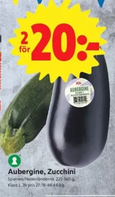 Aubergine, Zucchini