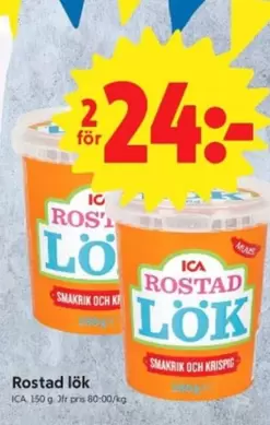 Rostad lök