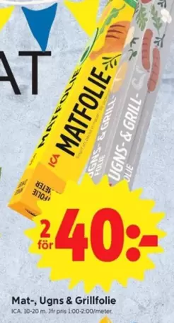 Mat-, Ugns & Grillfolie