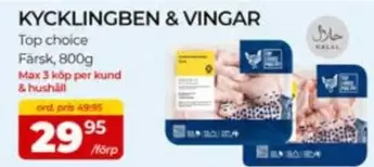 KYCKLINGBEN & VINGAR