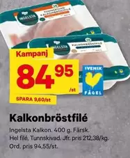 Ingelsta kalkon - Kalkonbröstfilé