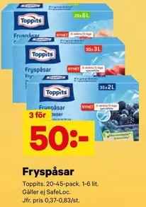 Toppits - Fryspåsar