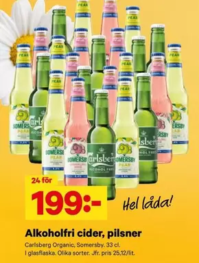 Carlsberg - Alkoholfri cider, pilsner
