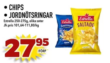 Estrella - CHIPS JORDNÖTSRINGAR