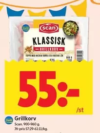 Scan - Grillkorv Klassisk