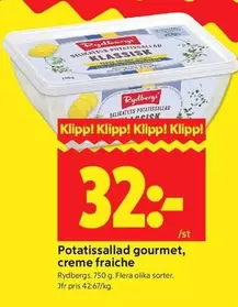 Rydbergs - Potatissallad gourmet, creme fraiche