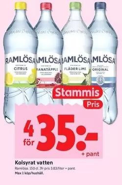 ramlösa - Kolsyrat vatten