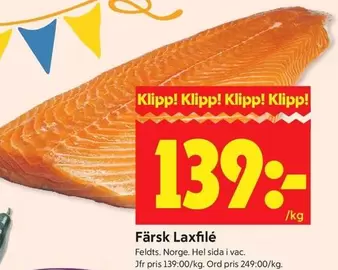 Färsk Laxfilé