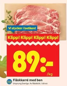 Fläskkarré med ben
