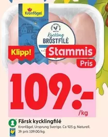 Kronfågel - Färsk kycklingfilé