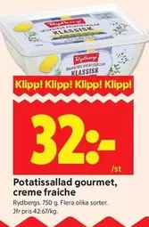 Rydbergs - Potatissallad gourmet, creme fraiche