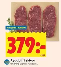 Ryggbiff i skivor