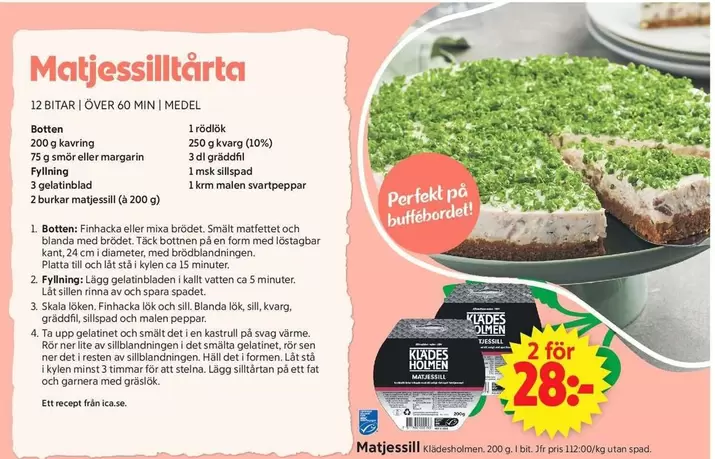 Matjessilltårta