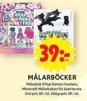 Målarbok KPop Demon Hunters, Minecraft Målarbok