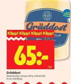Gräddost