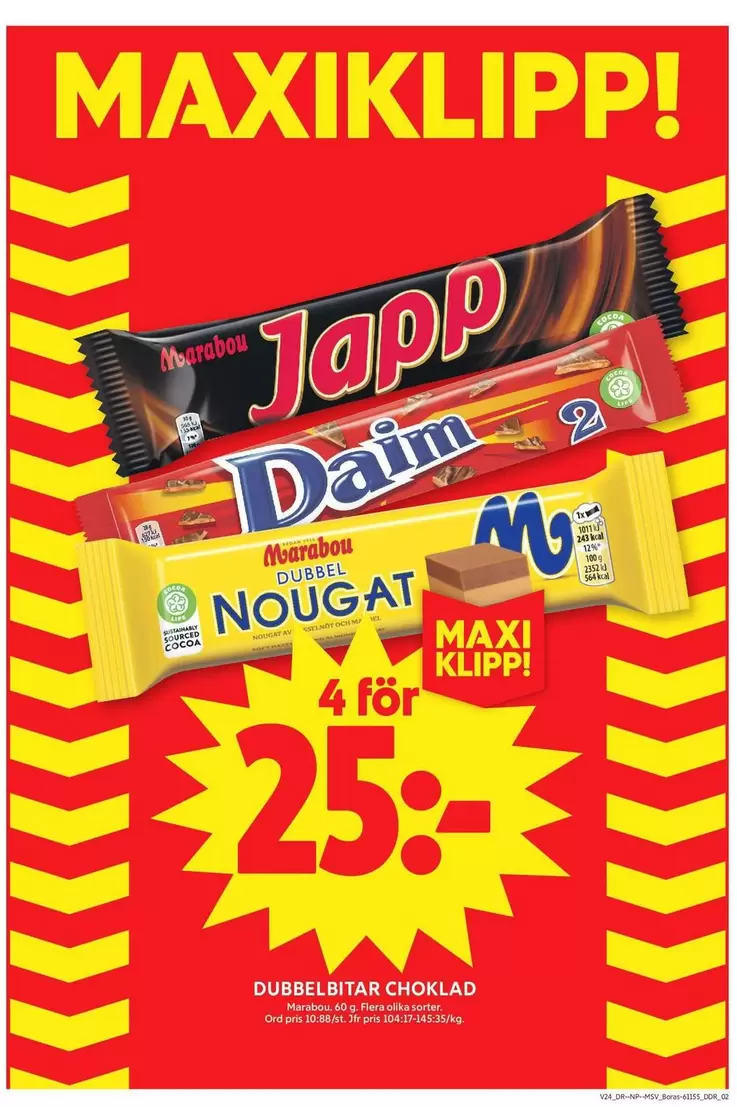 marabou - Japp, Daim, Nougat