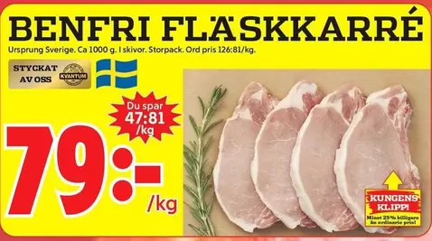 BENFRI FLÄSKKARRÉ