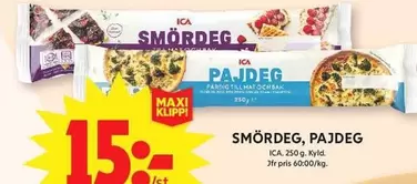 SMÖRDEG, PAJDEG