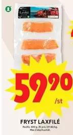 Fryst laxfilé