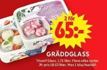 Triumf glass - Gräddglass