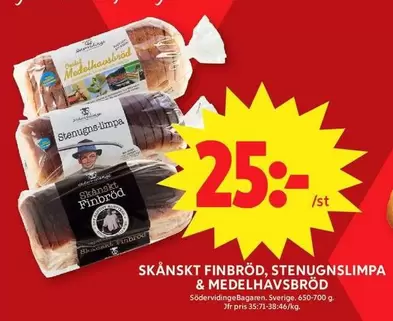 SKÅNSKT FINBRÖD, STENUGNSLIMPA & MEDELHAVSBRÖD