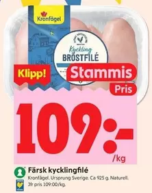 Kronfågel - Kyckling bröstfilé