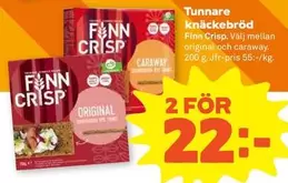 Tunnare knäckebröd