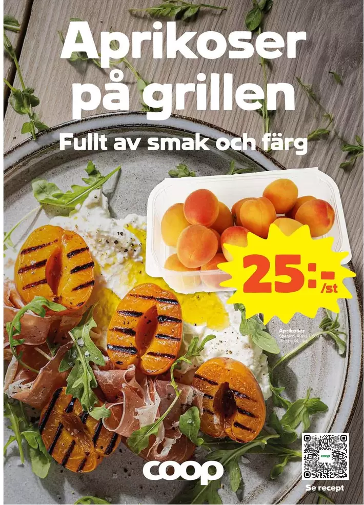 Coop - Aprikoser på grillen