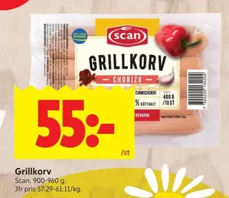 Scan - Grillkorv Chorizo