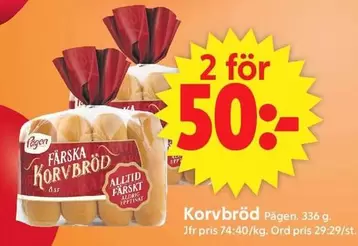 Pågen - Korvbröd