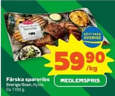 Scan - Färska spareribs