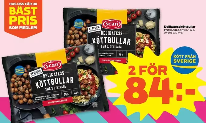 Scan - DELIKATESS KÖTTBULLAR